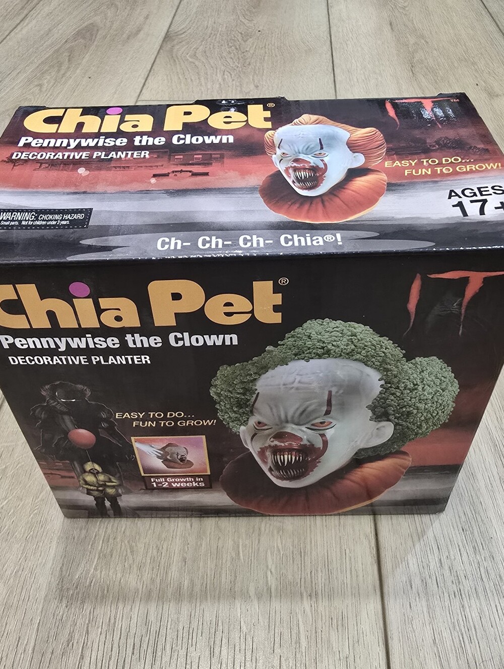 IT Pennywise The Clown Chia Pet Decorative Planter Horror Stephen King Plant Kit